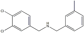 [(3,4-dichlorophenyl)methyl][(3-methylphenyl)methyl]amine 结构式