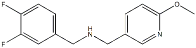 [(3,4-difluorophenyl)methyl][(6-methoxypyridin-3-yl)methyl]amine 结构式