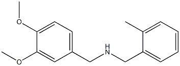 [(3,4-dimethoxyphenyl)methyl][(2-methylphenyl)methyl]amine Structure