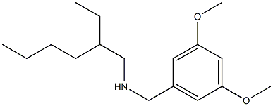 [(3,5-dimethoxyphenyl)methyl](2-ethylhexyl)amine Struktur