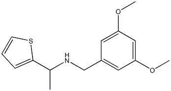 [(3,5-dimethoxyphenyl)methyl][1-(thiophen-2-yl)ethyl]amine 化学構造式