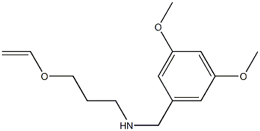 [(3,5-dimethoxyphenyl)methyl][3-(ethenyloxy)propyl]amine 化学構造式