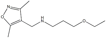 [(3,5-dimethyl-1,2-oxazol-4-yl)methyl](3-ethoxypropyl)amine Structure