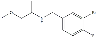 [(3-bromo-4-fluorophenyl)methyl](1-methoxypropan-2-yl)amine Struktur