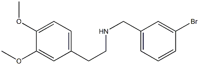 [(3-bromophenyl)methyl][2-(3,4-dimethoxyphenyl)ethyl]amine,,结构式