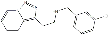 [(3-chlorophenyl)methyl](2-{[1,2,4]triazolo[3,4-a]pyridin-3-yl}ethyl)amine Structure