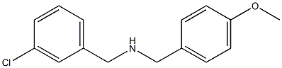 [(3-chlorophenyl)methyl][(4-methoxyphenyl)methyl]amine 化学構造式