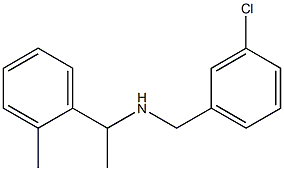 [(3-chlorophenyl)methyl][1-(2-methylphenyl)ethyl]amine Structure