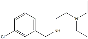 [(3-chlorophenyl)methyl][2-(diethylamino)ethyl]amine 化学構造式