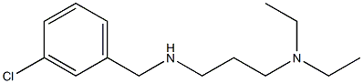 [(3-chlorophenyl)methyl][3-(diethylamino)propyl]amine,,结构式