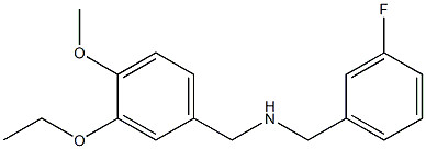 [(3-ethoxy-4-methoxyphenyl)methyl][(3-fluorophenyl)methyl]amine 化学構造式