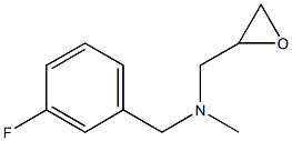 [(3-fluorophenyl)methyl](methyl)(oxiran-2-ylmethyl)amine Structure