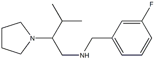 [(3-fluorophenyl)methyl][3-methyl-2-(pyrrolidin-1-yl)butyl]amine Structure