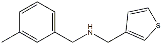 [(3-methylphenyl)methyl](thiophen-3-ylmethyl)amine Struktur