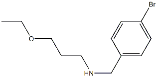 [(4-bromophenyl)methyl](3-ethoxypropyl)amine Structure