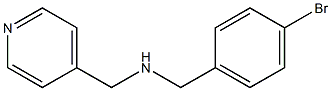 [(4-bromophenyl)methyl](pyridin-4-ylmethyl)amine Structure