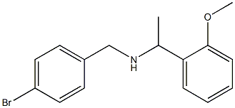 [(4-bromophenyl)methyl][1-(2-methoxyphenyl)ethyl]amine 结构式