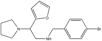 [(4-bromophenyl)methyl][2-(furan-2-yl)-2-(pyrrolidin-1-yl)ethyl]amine Structure