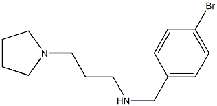 [(4-bromophenyl)methyl][3-(pyrrolidin-1-yl)propyl]amine 化学構造式