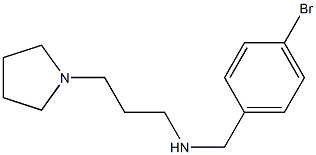 [(4-bromophenyl)methyl][3-(pyrrolidin-1-yl)propyl]amine Structure