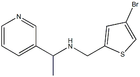 [(4-bromothiophen-2-yl)methyl][1-(pyridin-3-yl)ethyl]amine Structure