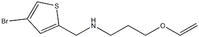[(4-bromothiophen-2-yl)methyl][3-(ethenyloxy)propyl]amine 化学構造式