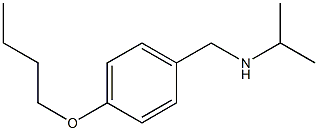 [(4-butoxyphenyl)methyl](propan-2-yl)amine Structure
