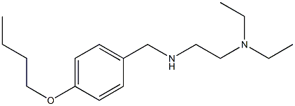 [(4-butoxyphenyl)methyl][2-(diethylamino)ethyl]amine 化学構造式