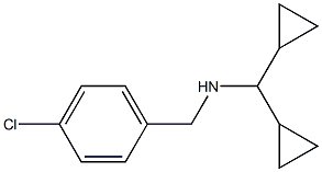 [(4-chlorophenyl)methyl](dicyclopropylmethyl)amine|