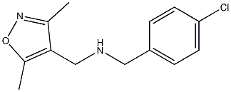  [(4-chlorophenyl)methyl][(3,5-dimethyl-1,2-oxazol-4-yl)methyl]amine