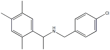 [(4-chlorophenyl)methyl][1-(2,4,5-trimethylphenyl)ethyl]amine Structure