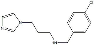 [(4-chlorophenyl)methyl][3-(1H-imidazol-1-yl)propyl]amine Structure