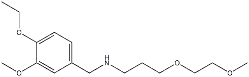 [(4-ethoxy-3-methoxyphenyl)methyl][3-(2-methoxyethoxy)propyl]amine Structure