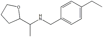 [(4-ethylphenyl)methyl][1-(oxolan-2-yl)ethyl]amine Struktur