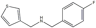 [(4-fluorophenyl)methyl](thiophen-3-ylmethyl)amine Structure