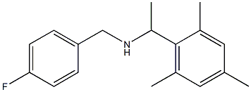 [(4-fluorophenyl)methyl][1-(2,4,6-trimethylphenyl)ethyl]amine,,结构式