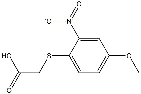 [(4-methoxy-2-nitrophenyl)thio]acetic acid 结构式