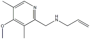 [(4-methoxy-3,5-dimethylpyridin-2-yl)methyl](prop-2-en-1-yl)amine Struktur