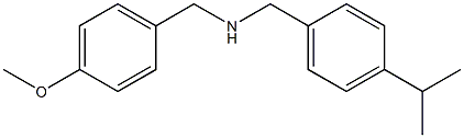 [(4-methoxyphenyl)methyl]({[4-(propan-2-yl)phenyl]methyl})amine Structure