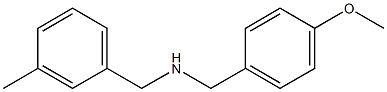 [(4-methoxyphenyl)methyl][(3-methylphenyl)methyl]amine,,结构式