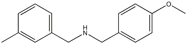 [(4-methoxyphenyl)methyl][(3-methylphenyl)methyl]amine 结构式