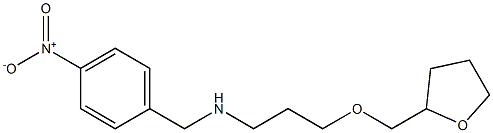 [(4-nitrophenyl)methyl][3-(oxolan-2-ylmethoxy)propyl]amine,,结构式