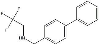 [(4-phenylphenyl)methyl](2,2,2-trifluoroethyl)amine Struktur