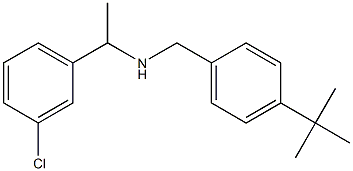 [(4-tert-butylphenyl)methyl][1-(3-chlorophenyl)ethyl]amine 化学構造式