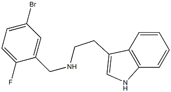 [(5-bromo-2-fluorophenyl)methyl][2-(1H-indol-3-yl)ethyl]amine Structure