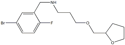 [(5-bromo-2-fluorophenyl)methyl][3-(oxolan-2-ylmethoxy)propyl]amine Structure