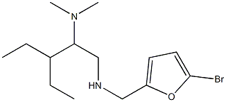 [(5-bromofuran-2-yl)methyl][2-(dimethylamino)-3-ethylpentyl]amine 结构式