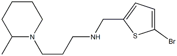 [(5-bromothiophen-2-yl)methyl][3-(2-methylpiperidin-1-yl)propyl]amine 化学構造式