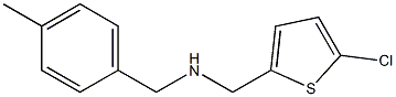 [(5-chlorothiophen-2-yl)methyl][(4-methylphenyl)methyl]amine,,结构式
