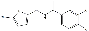 [(5-chlorothiophen-2-yl)methyl][1-(3,4-dichlorophenyl)ethyl]amine,,结构式